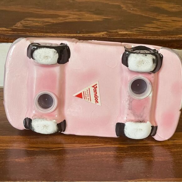 Vintage Vandor Hand Painted Ceramic Pink Cadillac Salt Or Pepper Shaker - Picture 8 of 13
